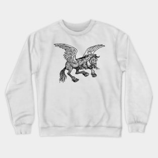 Vintage Pegasus Cartoon Crewneck Sweatshirt